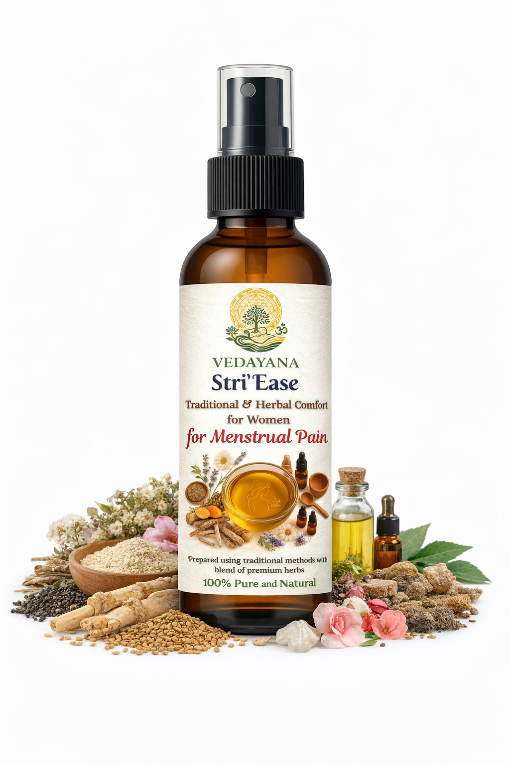 StriEase Menstrual Pain Relief Massage Oil